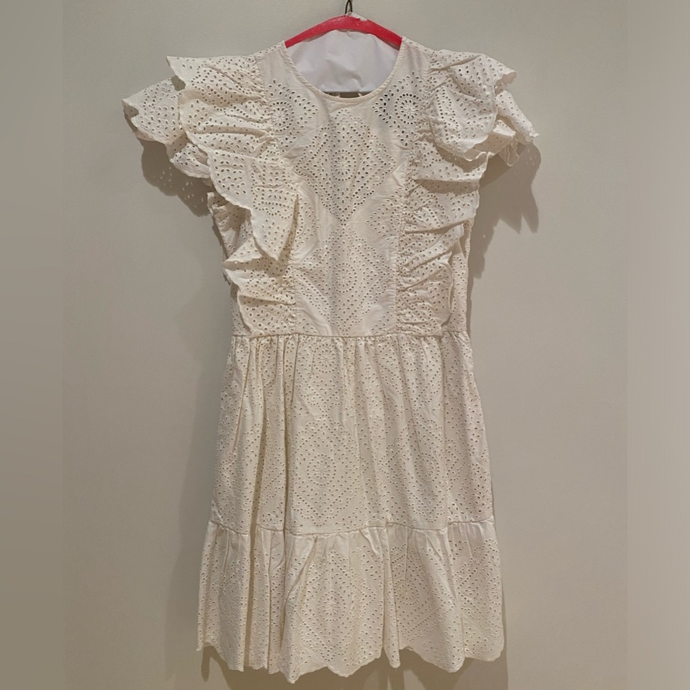 Sea NY white eyelet dress